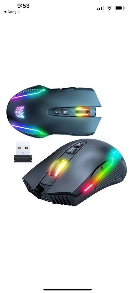 Onikuma CW905 Gaming Mouse Black - Bluetooth Mouse - Gaming without Cable