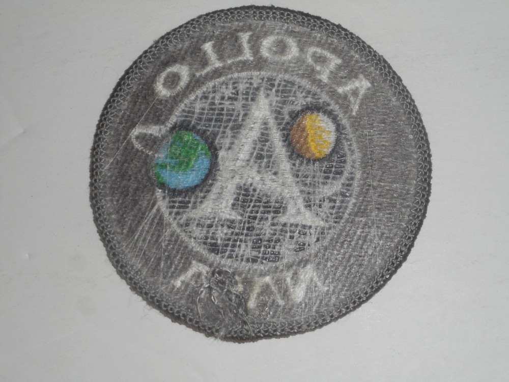 NASA Apollo V Space Program Embroidered Iron On Patch Nos Original c.1968-69