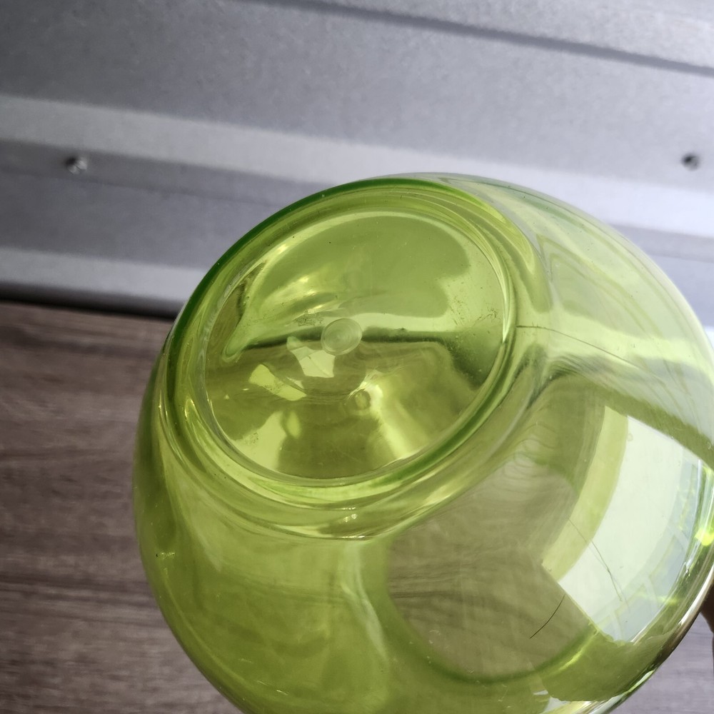 Clear Green Plastic 10" Pictcher