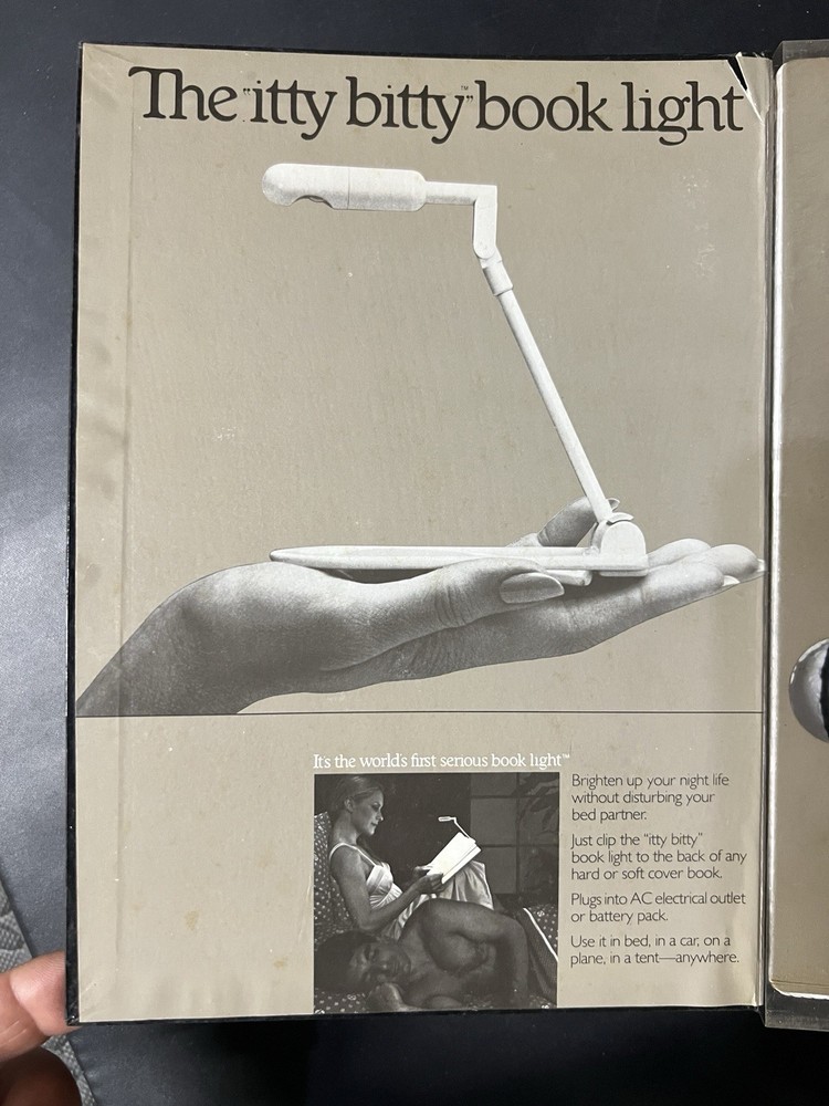 Vintage Zelco The Itty Bitty Book Light Original 1982 Edition Complete Box Set