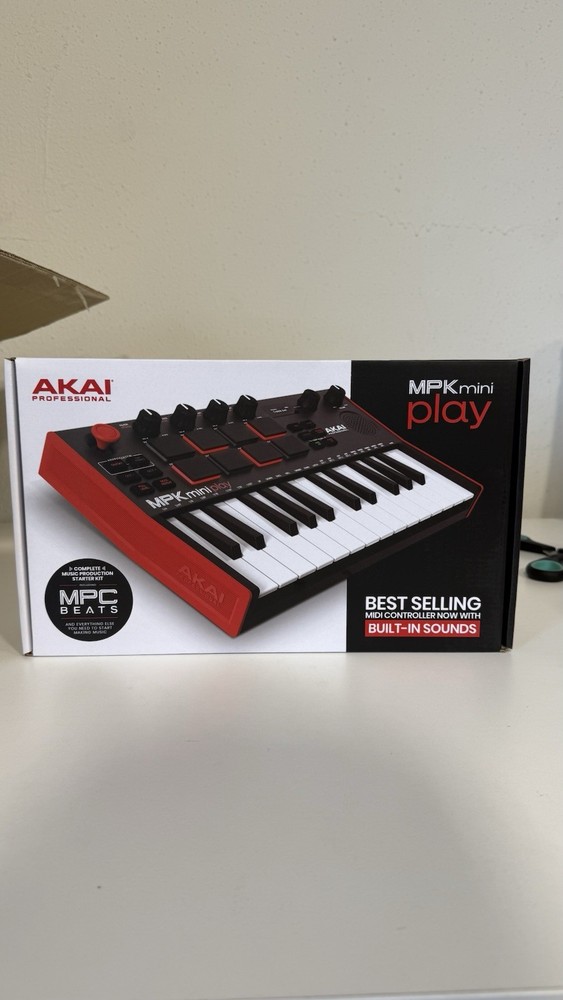Akai MPK mini play MIDI Keyboard Controller 25 Keys Built-in Speaker USB