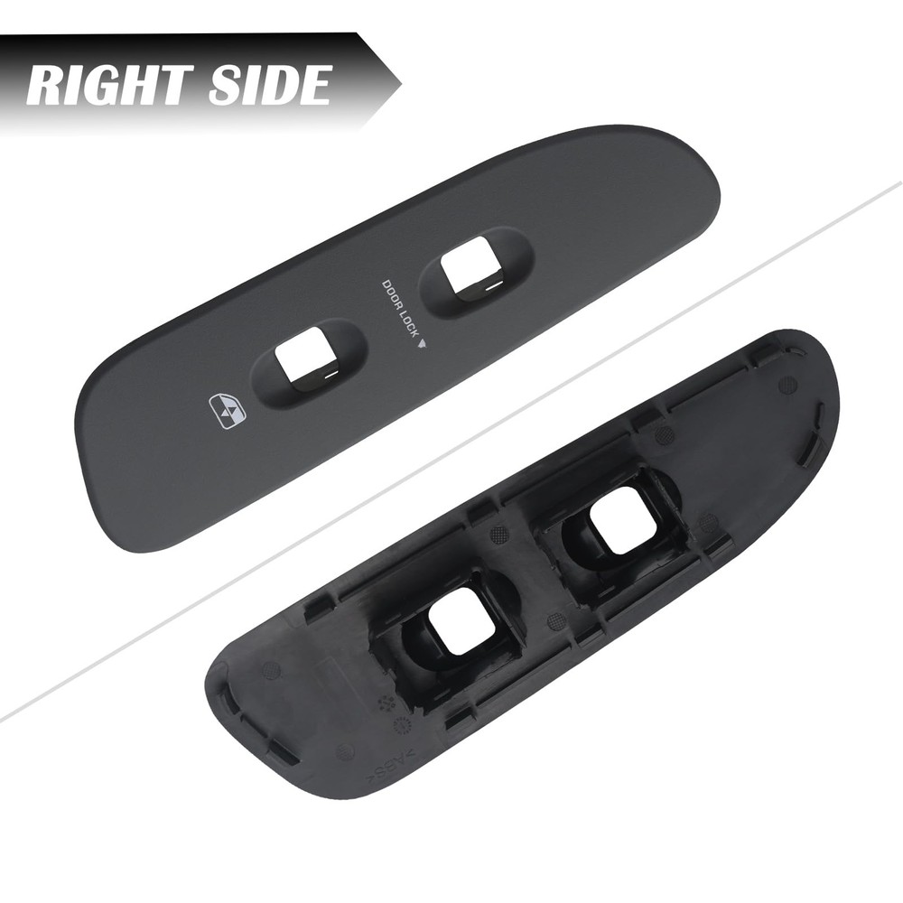 TQPONLY Door Window Switch Bezel,Front Driver and Left Right, Grey