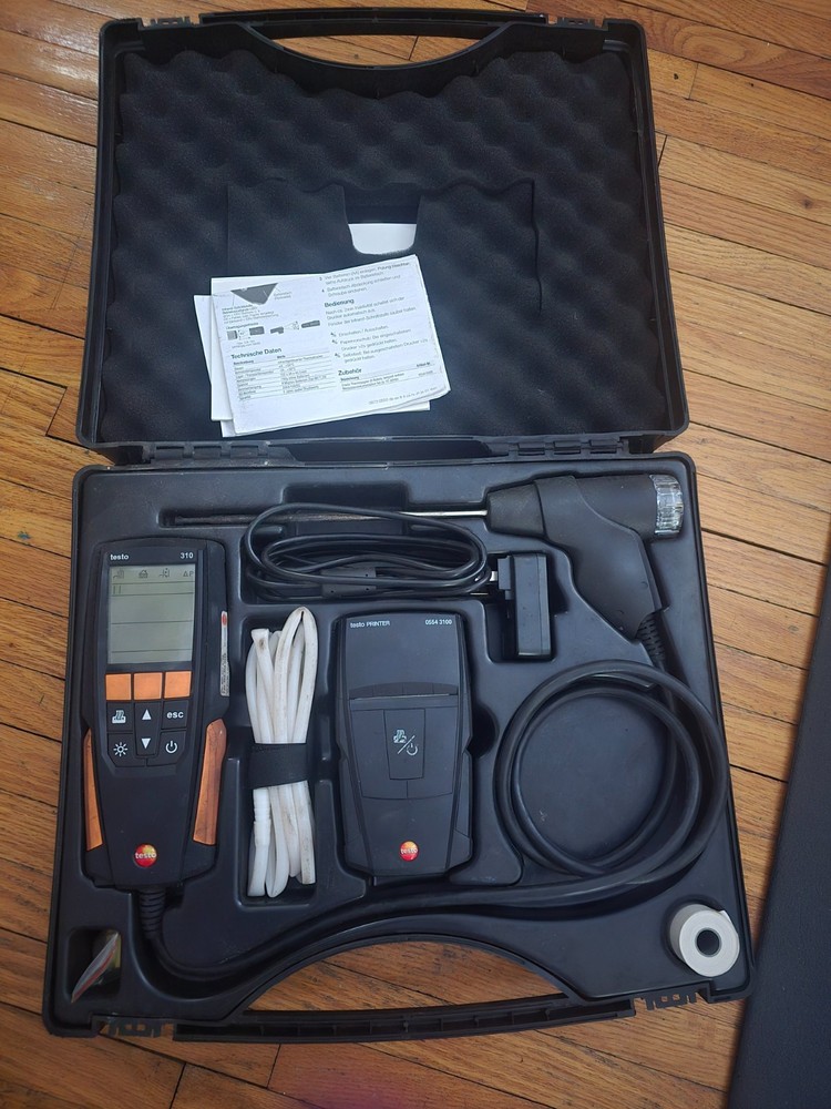 Testo 310 Residential Combustion Analyzer Kit with printer