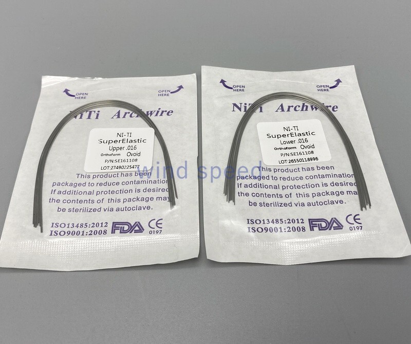 100 Dental orthodontic Arch Wire Super Elastic Niti Ovoid Form Round Rectangular