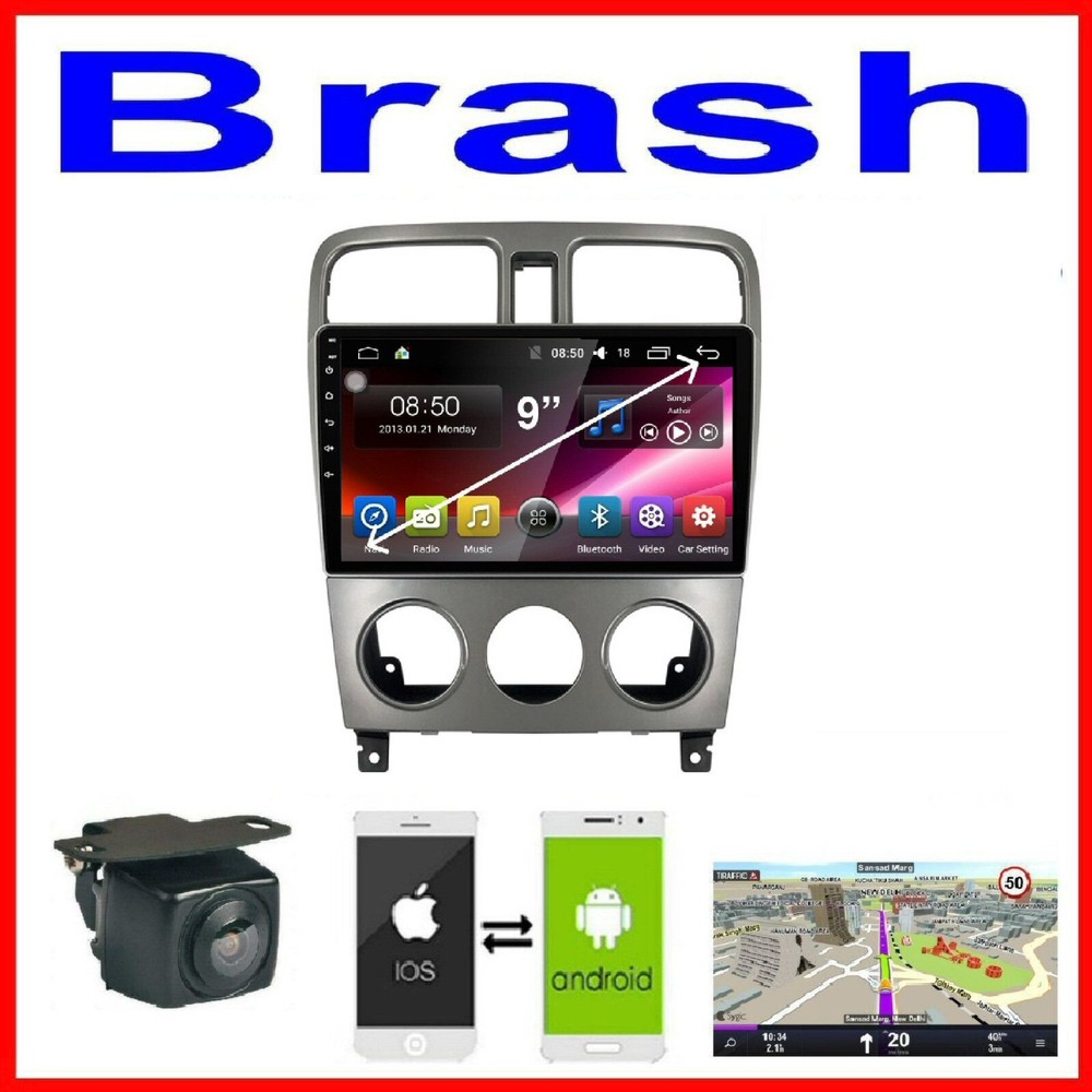 for FORESTER 2002-07 GPS WIRELESS APPLE CARPLAY ANDROID AUTO CAMERA DAB TPMS DVR