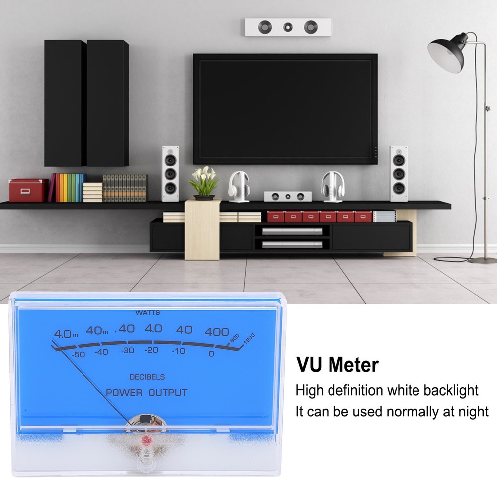 TN‑105‑S0518 DB Level Header Audio Power Amplifier VU Meter With Backlight