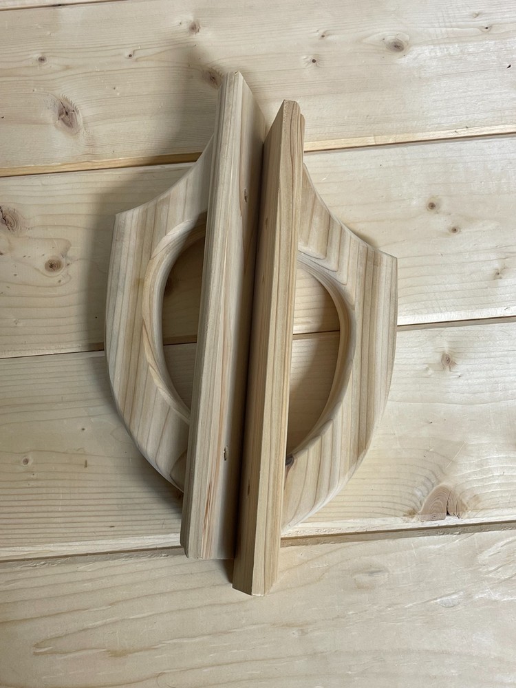 Handcrafted Cedar Sauna Handles –Solid Wood Heat-Resistant Handmade – Unfinished