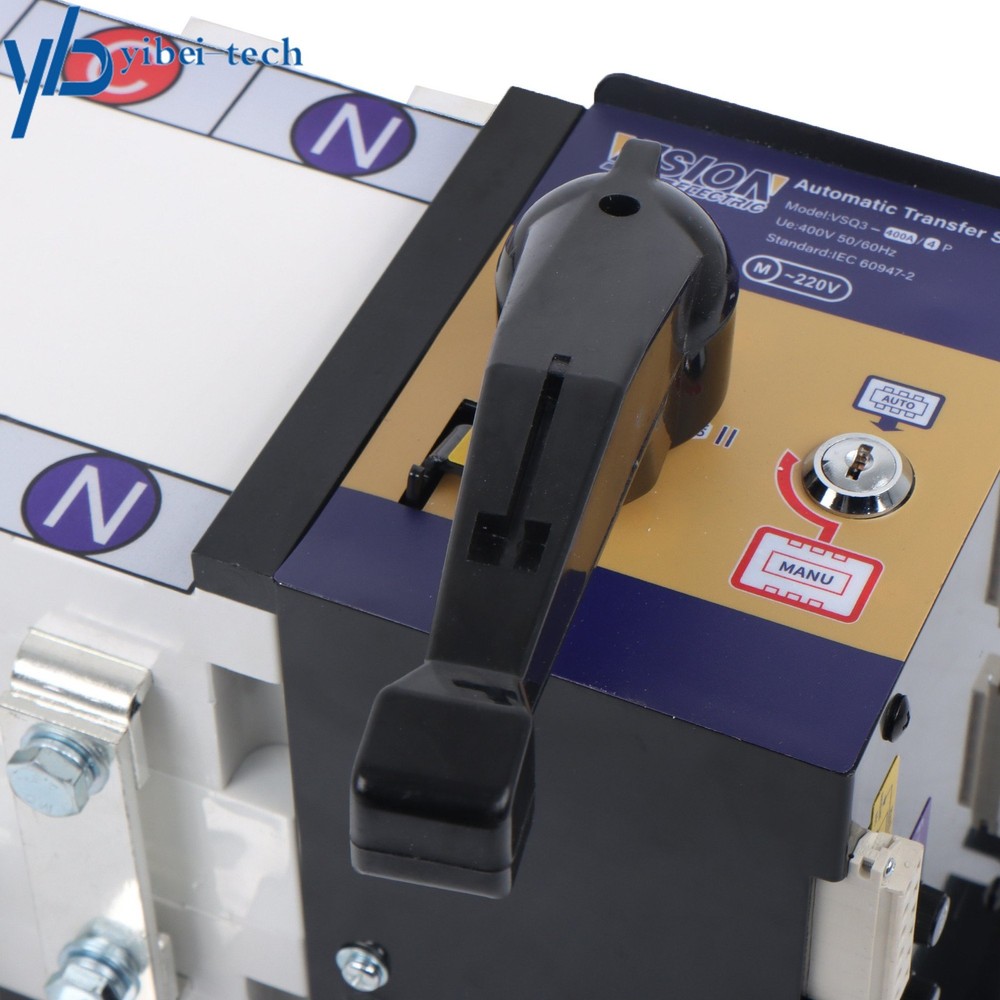 1 Pack 400A 4 Poles 110V 220V Grid to AC Generator ATS Automatic Transfer Switch