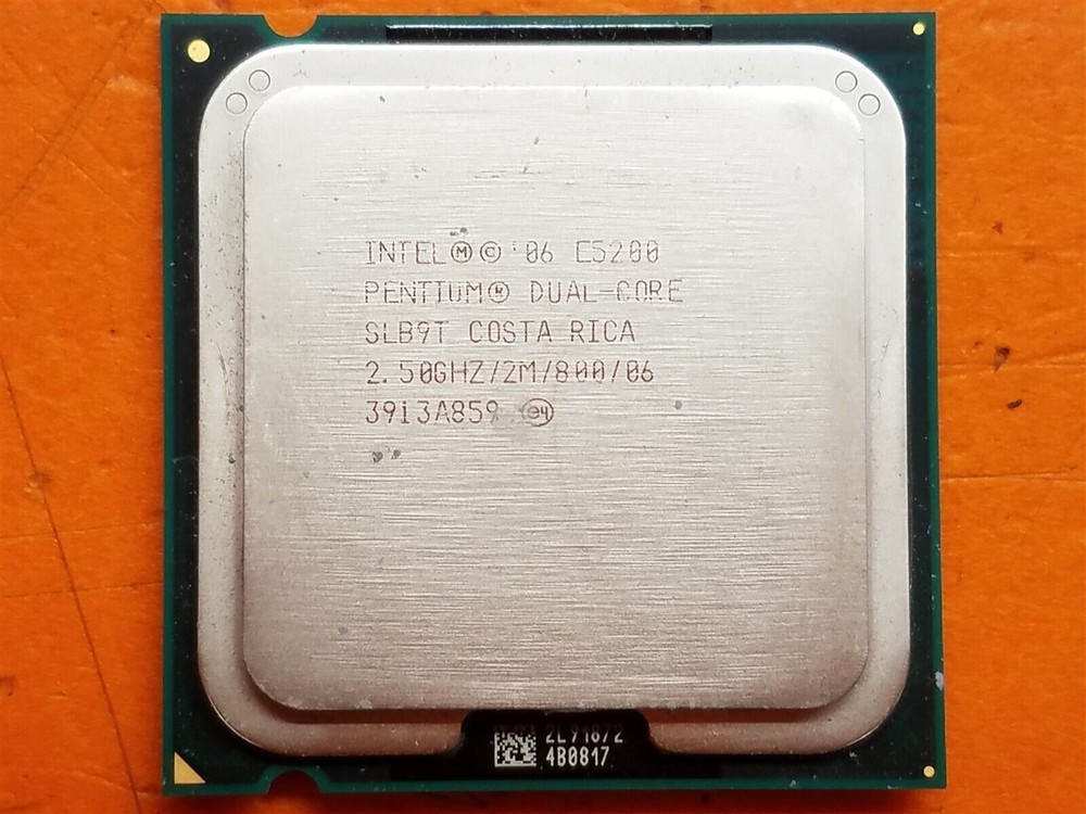 ⭐️⭐️⭐️⭐️⭐️ CPU Processor Intel Pentium E5200 Dual Core SLB9T 2.5GHz