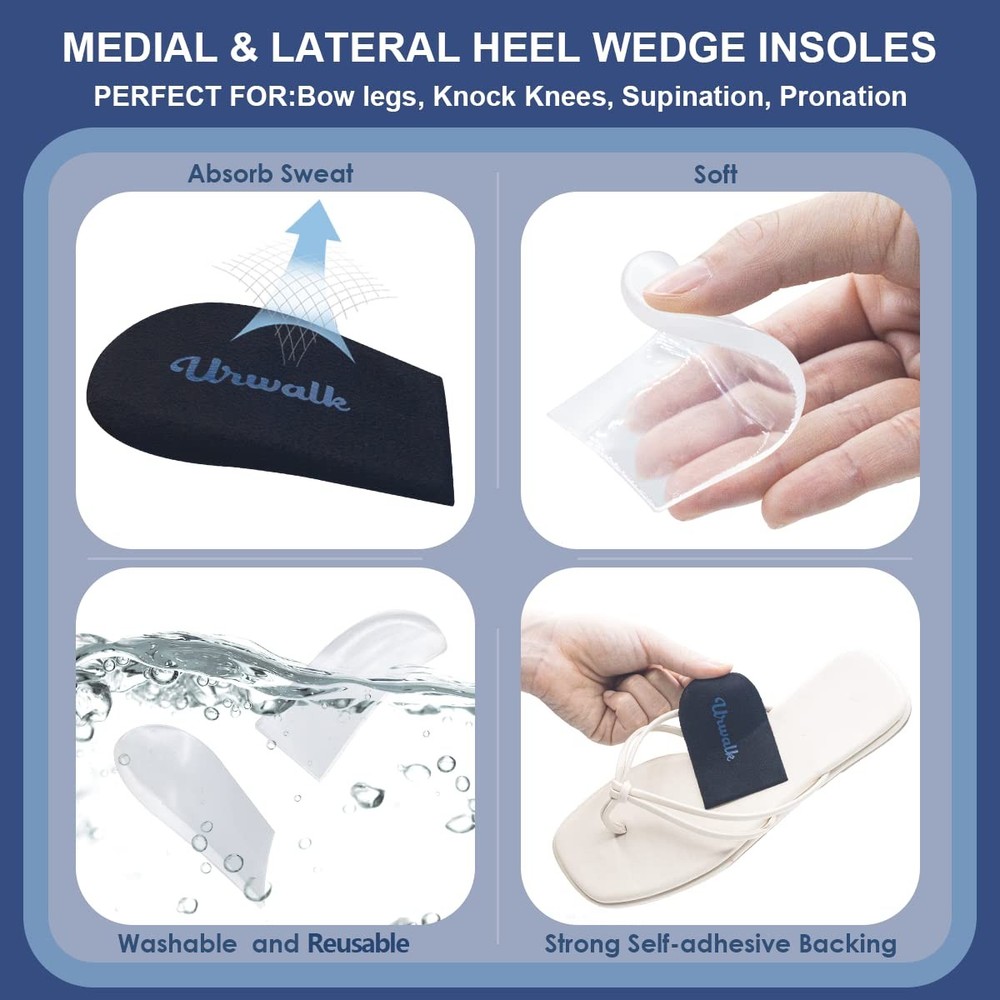 3 Layers Adjustable Supination & Over - Pronation Adhesive Corrective Black