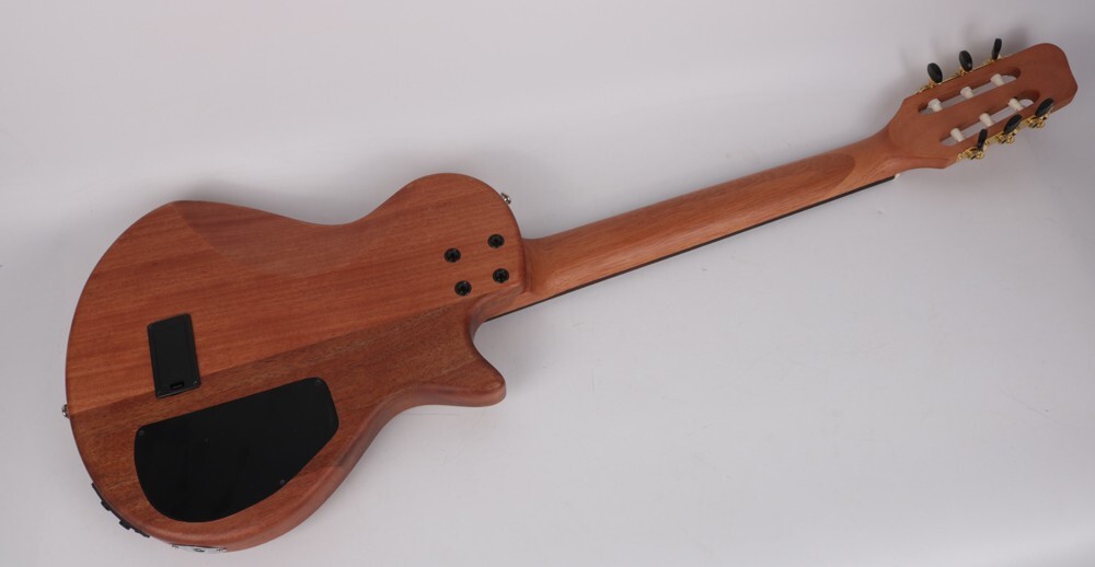 Left Hand nylon string travel electric classical guitar built in effect