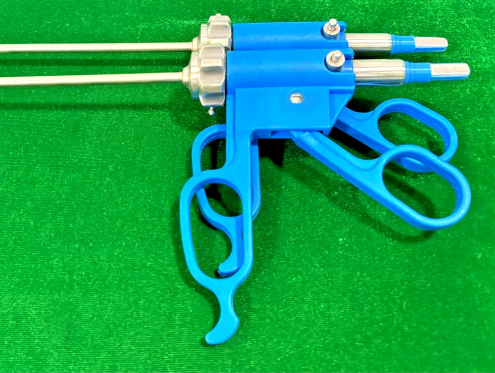 2pc Laparoscopic Bissinger Bipolar Ruby & Maryland Forceps 5mmx330mm with Cable