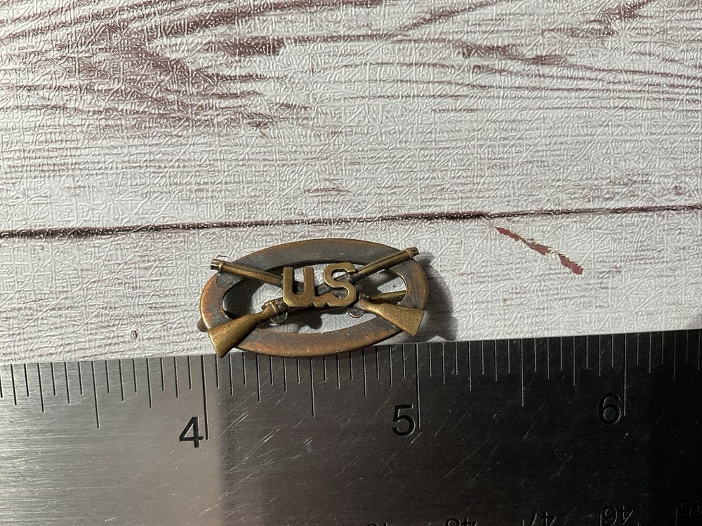 ORIGINAL WWI US INFANTRY HOME FRONT PIN, PB