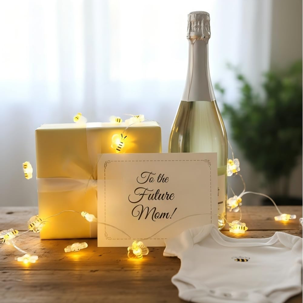 Bee Decor String Lights 10Ft String Light with 30Pcs Honeybee Shaped Led Bulb Ba