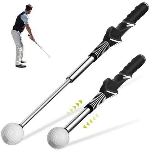 Retractable Golf Swing Aid for Golf Speed Training, Rhythm Click Golf Right