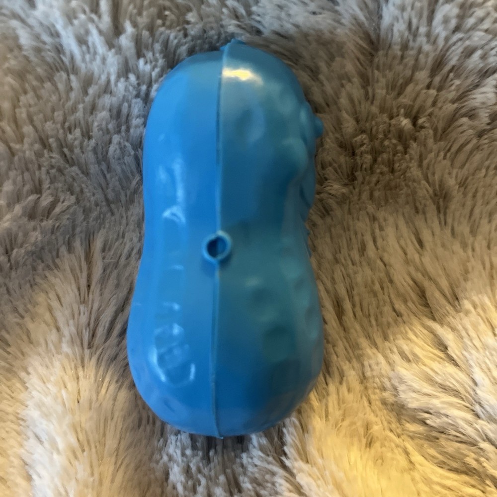Vintage 1991 Play Doh Nutty Putty Silly Peanut Shaped Blue Container