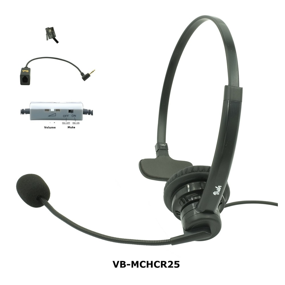 Home Office Phone headset, Noise Canceling Rotatable Microphone, Volume & Mute