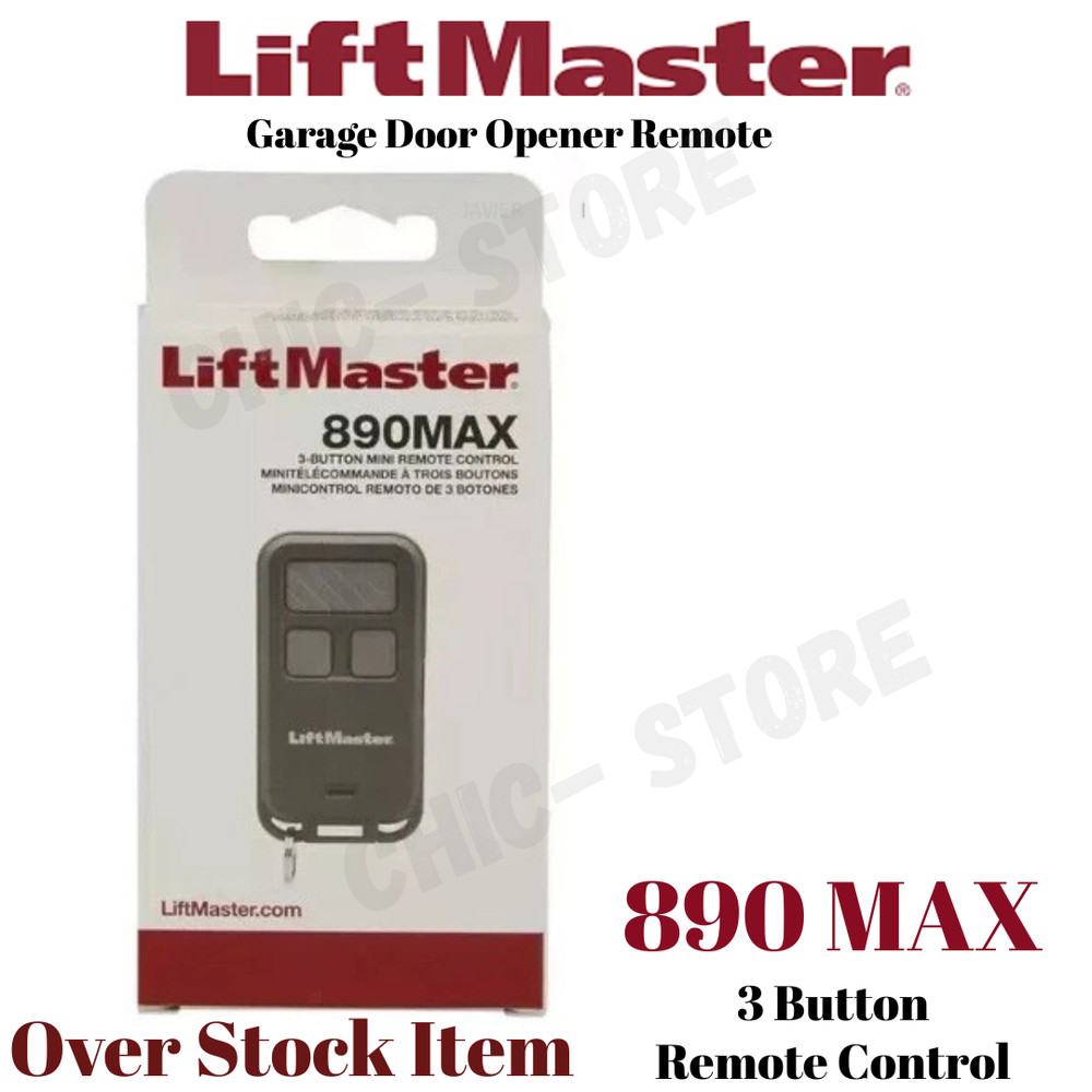 LiftMaster 890MAX 3-Button security Mini key chain Garage Door Opener Control