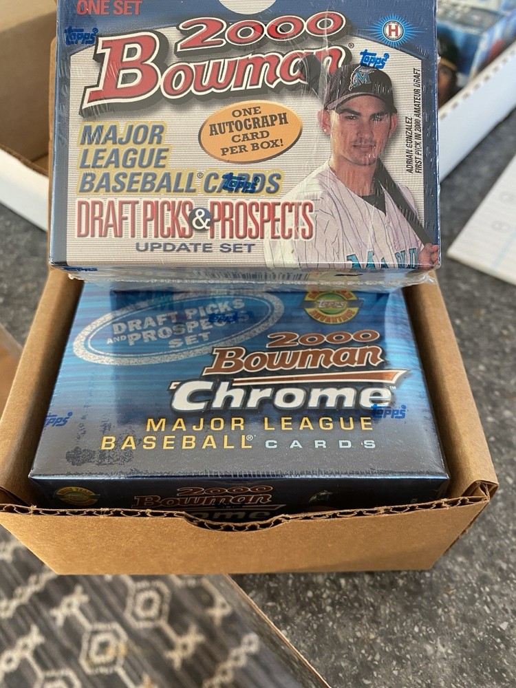 2000 BOWMAN & BOWMAN CHROME DRAFT PICK PROSPECT SEALED SETS