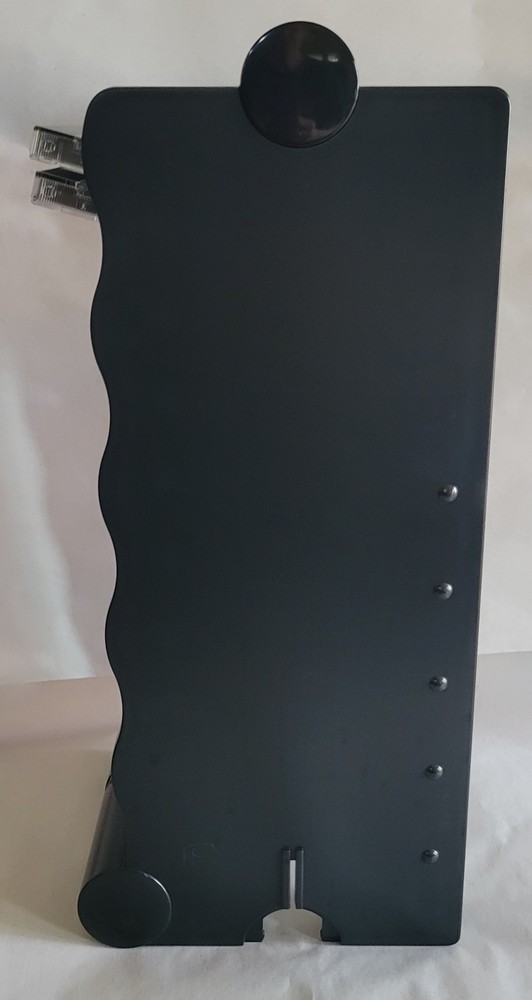 CD RACK Holds 20 CDs FISCHER PLASTIC Black