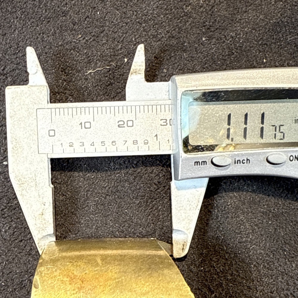 ForeEnd Cap Muzzleloader Ramrod Holder Brass With Screws. Pic For Dimensions