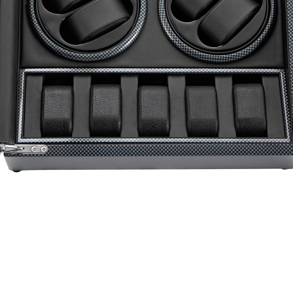 LED Light Automatic Watch Winder Box Display Storage Case 8+5 Watch Winder Box