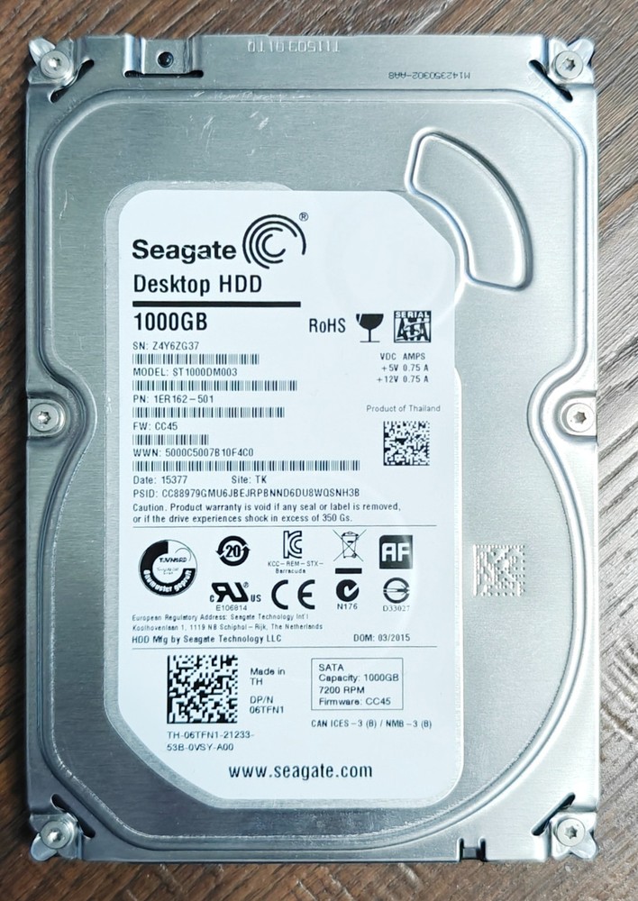 Fantom Drives GreenDrive Pro 1TB USB 2.0 / eSATA 3.5" External HDD GDP1000EU