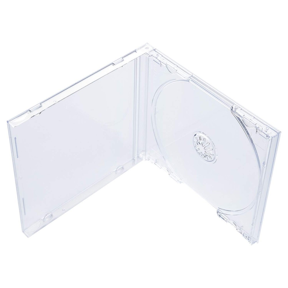 Maxtek 10.4 mm Standard Single Clear CD Jewel Case with Assembled