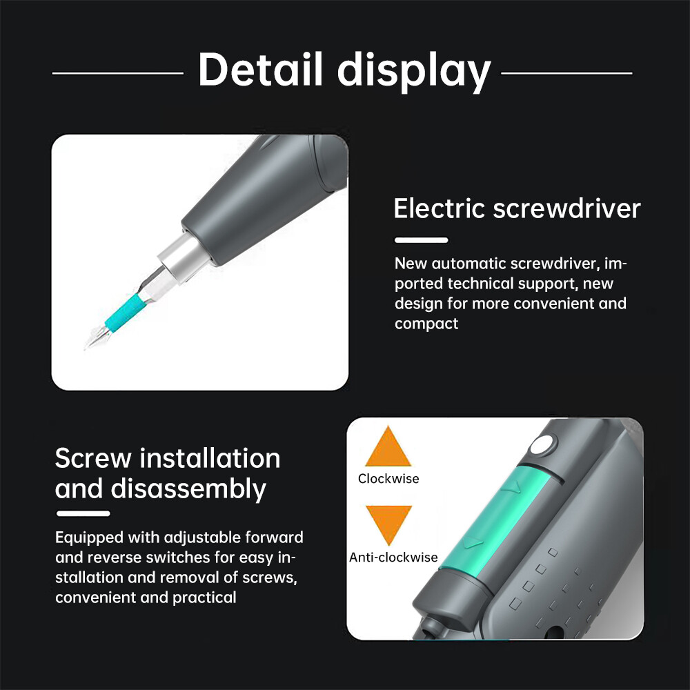 Electric Screwdriver DC 3.6V Screwdriver Drill Bits Set Power Tool Rechargeable