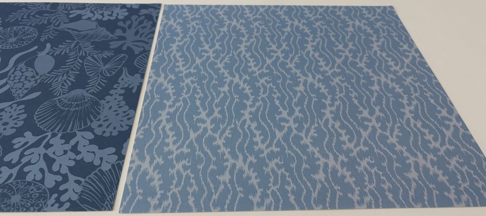 OCEAN, NAUTICAL, SHELLS - 12" x 12" Scrapbook, 5 Single/1 Double-Sided Sheets