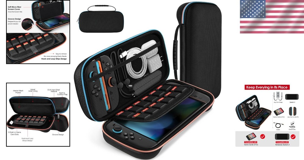 Brand New Nintendo Switch 2 Model2025 Carrying Case, Black