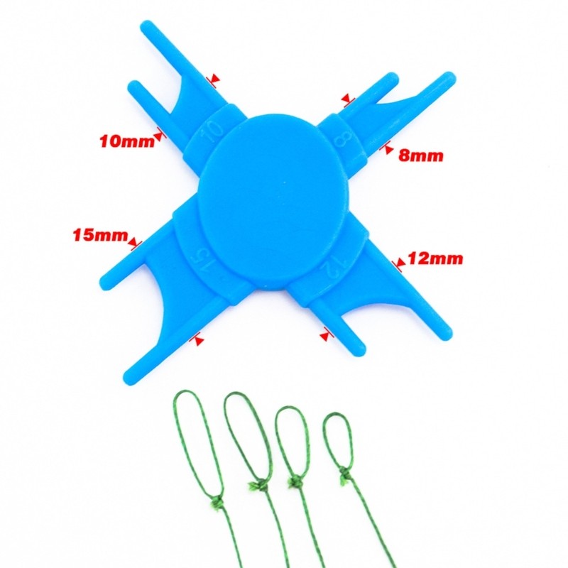 Knotter Puller Line Tool Multifunction 8/10/12/15mm Sizer Hiar Rig Tackle