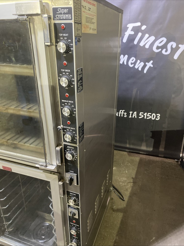 Pre-Owned Super Systems OVEN/PROOFER Combo Model: OP-3-BL TESTED