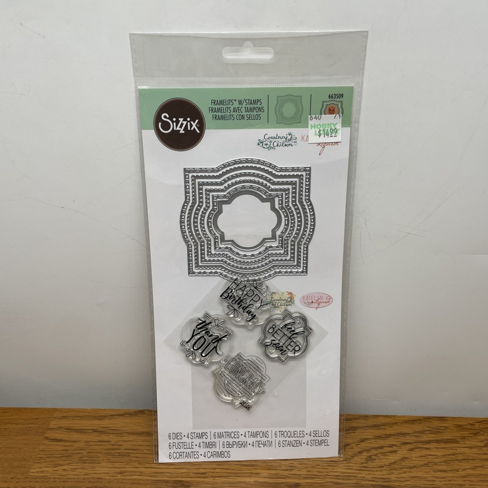 Sizzix Lot Of 13 Embossing Folders, Stamps, Dies Framelits, Thinlits, 3-D