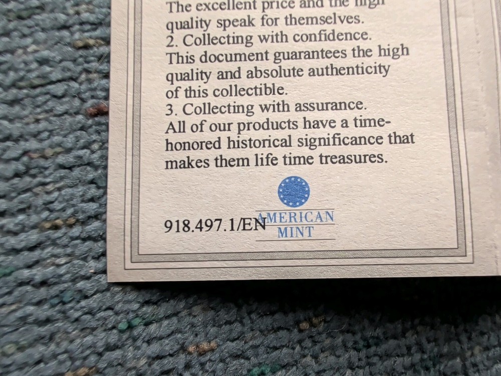 AMERICAN MINT. 2016. BENJAMIN FRANKLIN COIN.