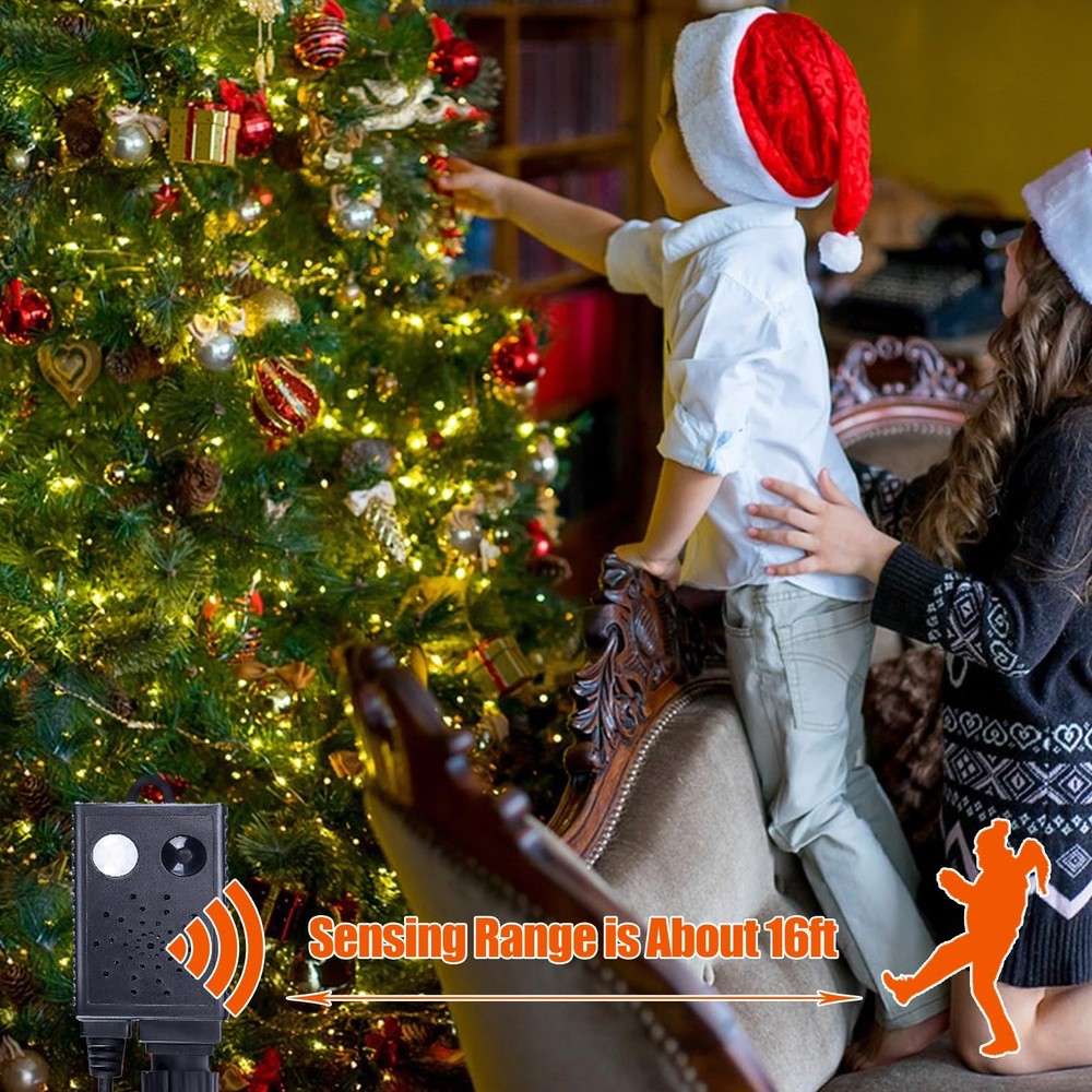 Dreicht Music Motion Sensor Color Changing Christmas String Multicolor