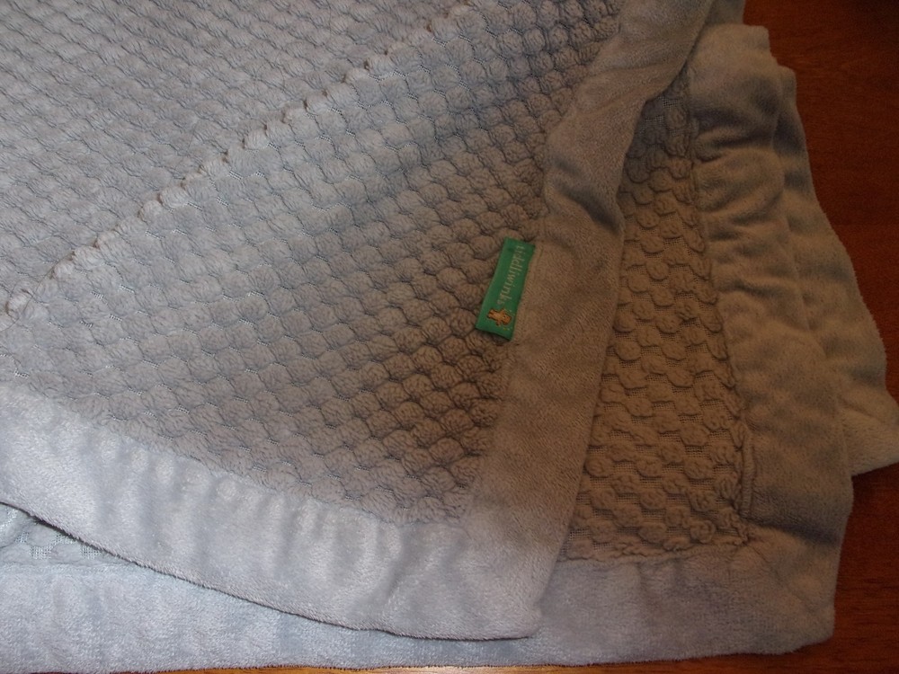 blankets beyond gray grey full size solid bumps BABY BLANKET security honeycomb