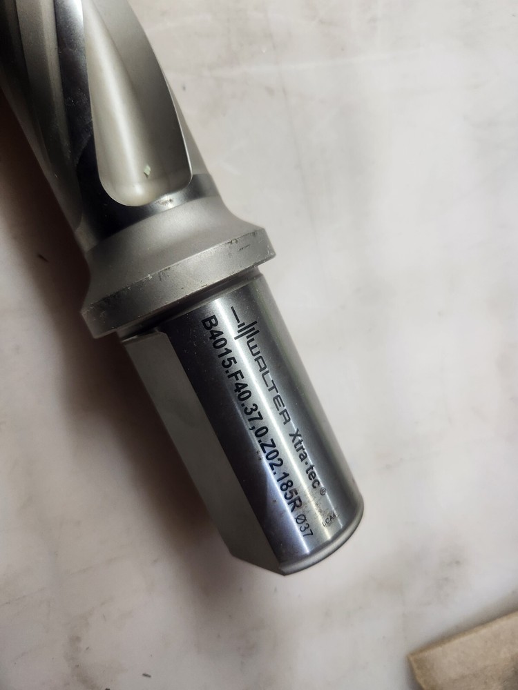 Walter Xtra-Tec 37mm Indexable Drill Bit 6xD Thru Coolant Carbide CNC ToolHolder
