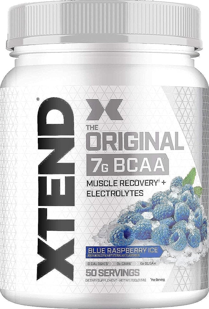 XTEND Original BCAA Muscle Recovery - 50 Servings - Blue Raspberry Ice **CLUMPY*