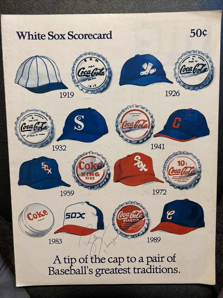 Chicago White Sox Scorecard with Autograph