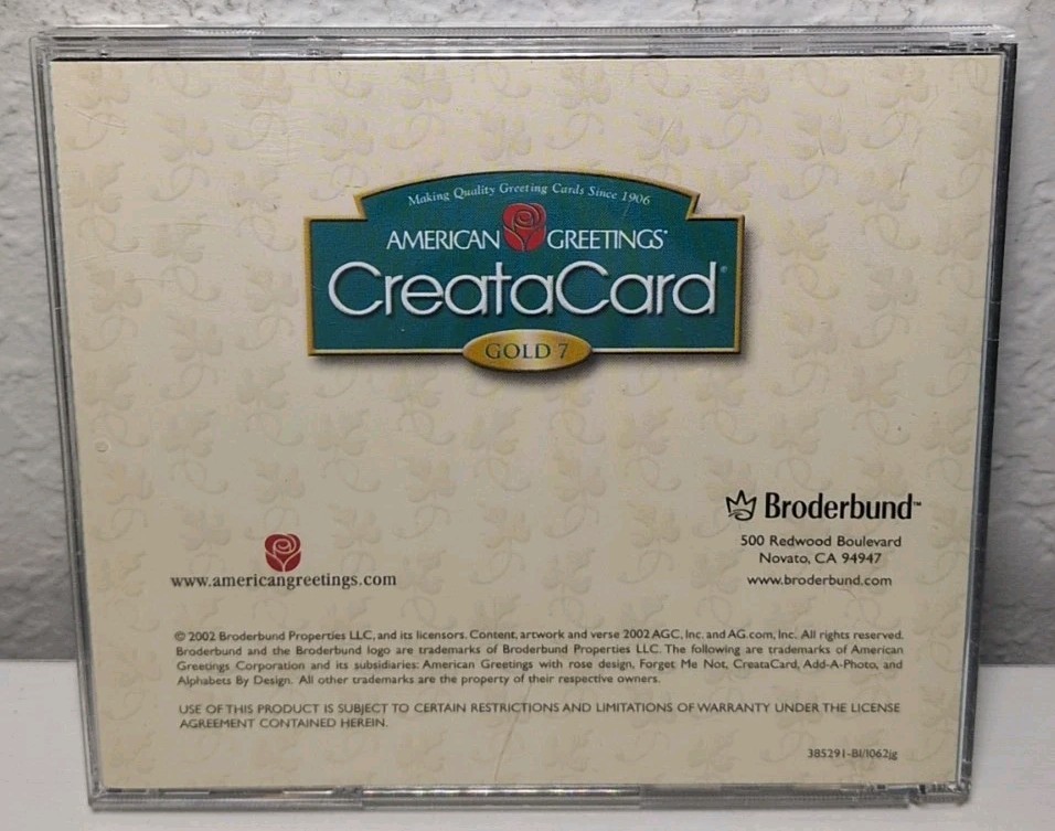 American Greetings Creatacard Gold 7 PC CD-ROM B291