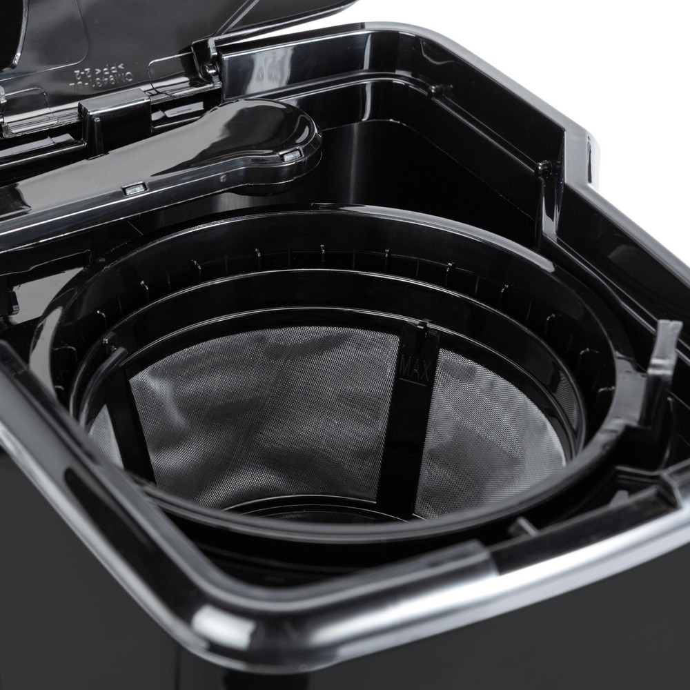 Amazon Basics Programmable 12 Cup Drip Coffee Maker 12-Cup, Black & Silver