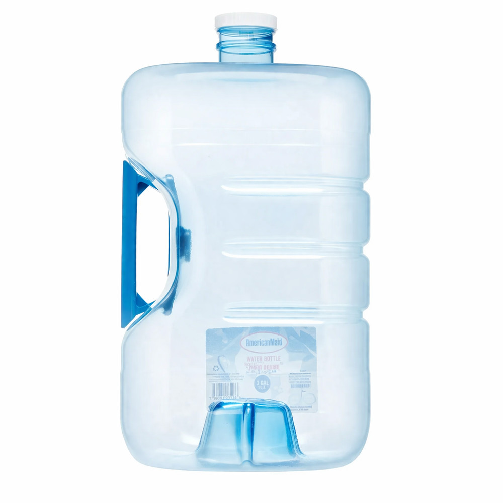 2 Pack 3 Gallon Water Jug BPA Free Stackable Refillable Bottles w/ Handle