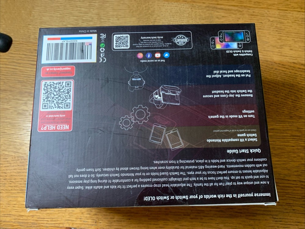 Orzly Virtual Reality Headset for Switch and Switch OLED VR Headset New Boxed