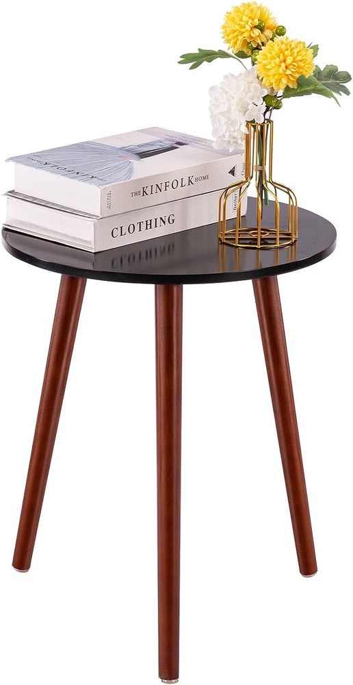 Round Side Table - Versatile End Table - Easy Assembly - 16.5 x 20.5 Inches