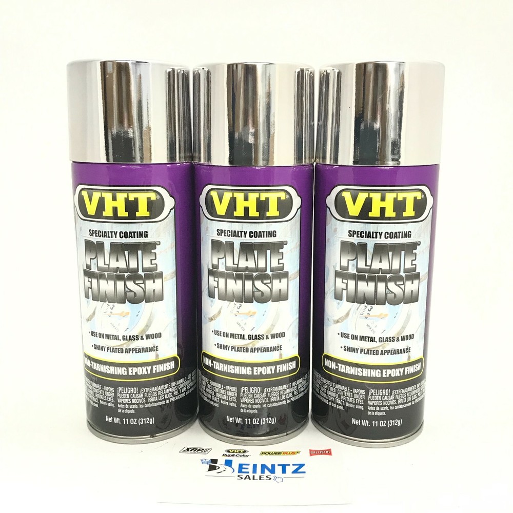 VHT SP5251-3 PACK CHROME Plus Plate Finish Specialty Coating Epoxy - 11 oz