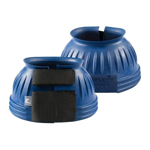 Horze Double Closure Ribbed Rubber Bell Boots 19704-B-M
