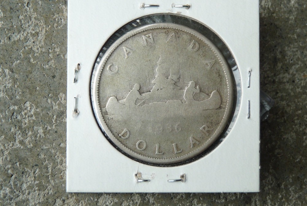 1936 Canada silver dollar $1, lowball