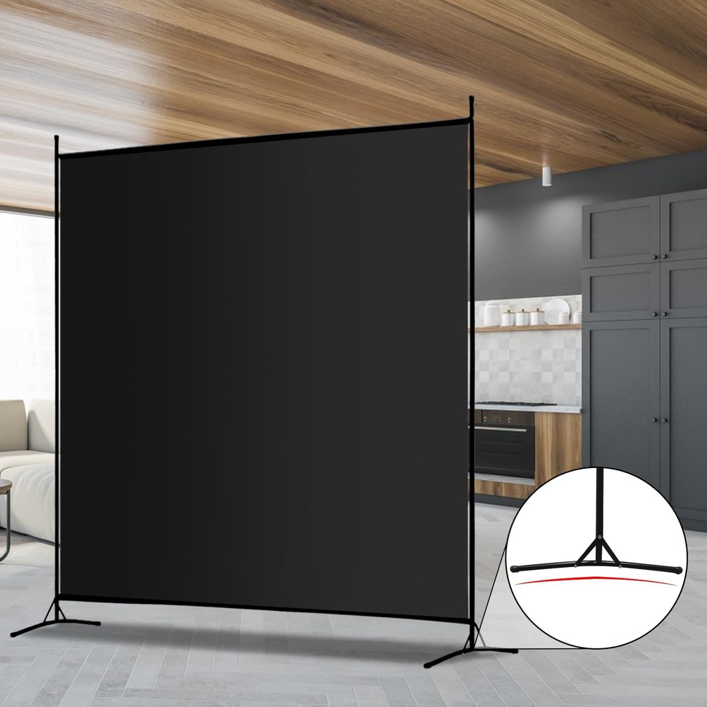 Single Large Panel Room Divider, 6 Ft Tall Privacy Screen Room Divider,Freest...