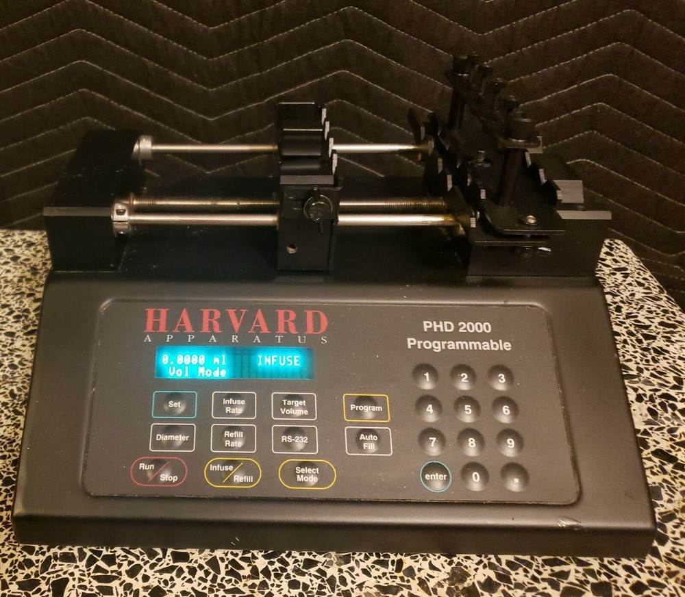 Harvard Apparatus 70-2002 Programmable Syringe Pump w/4X Microdialsys Rack...